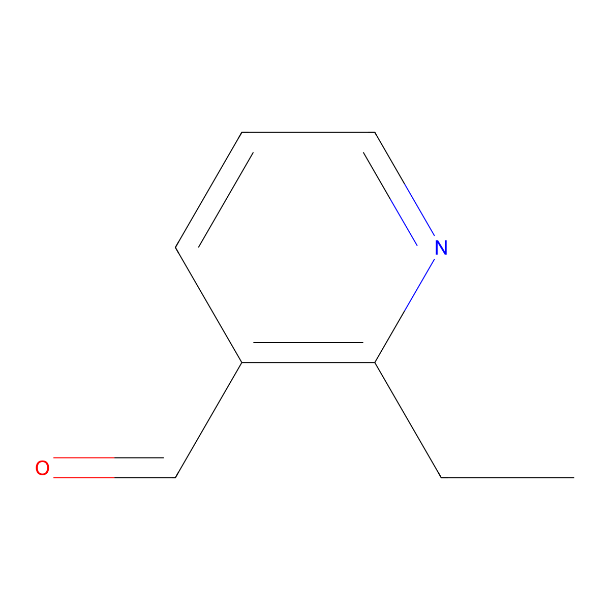 2-Ethyl-3-pyridinecarboxaldehyde molecular structure, CAS 64114-26-7