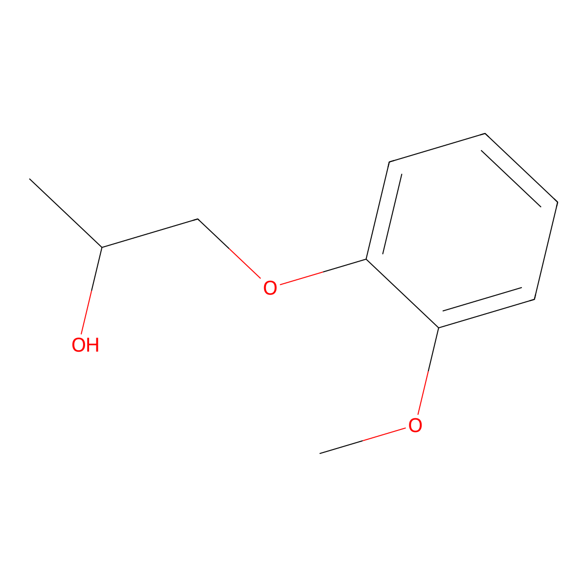 1-(2-Methoxyphenoxy)propan-2-ol molecular structure, CAS 64120-49-6