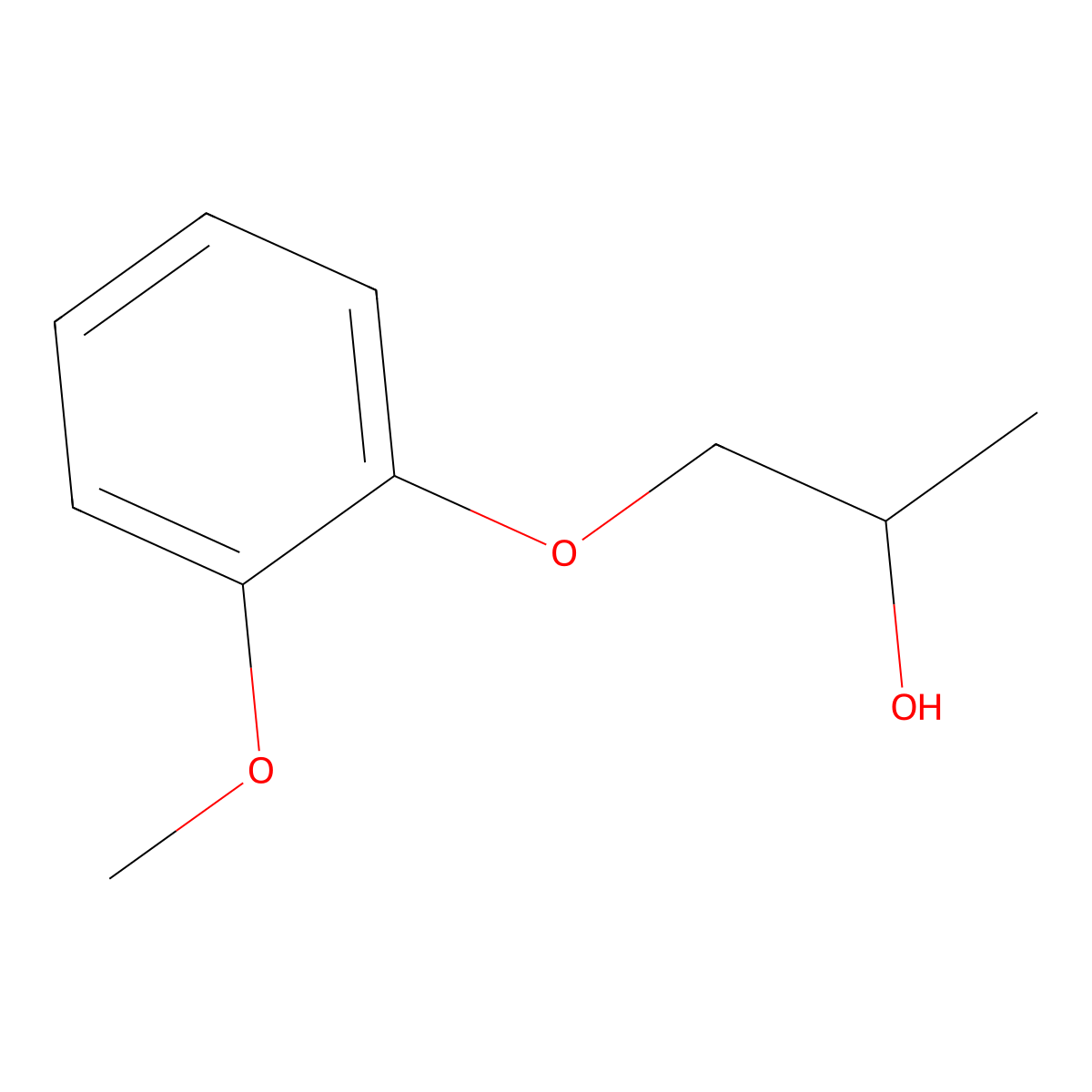 1-(2-Methoxyphenoxy)propan-2-ol molecular structure, CAS 64120-49-6