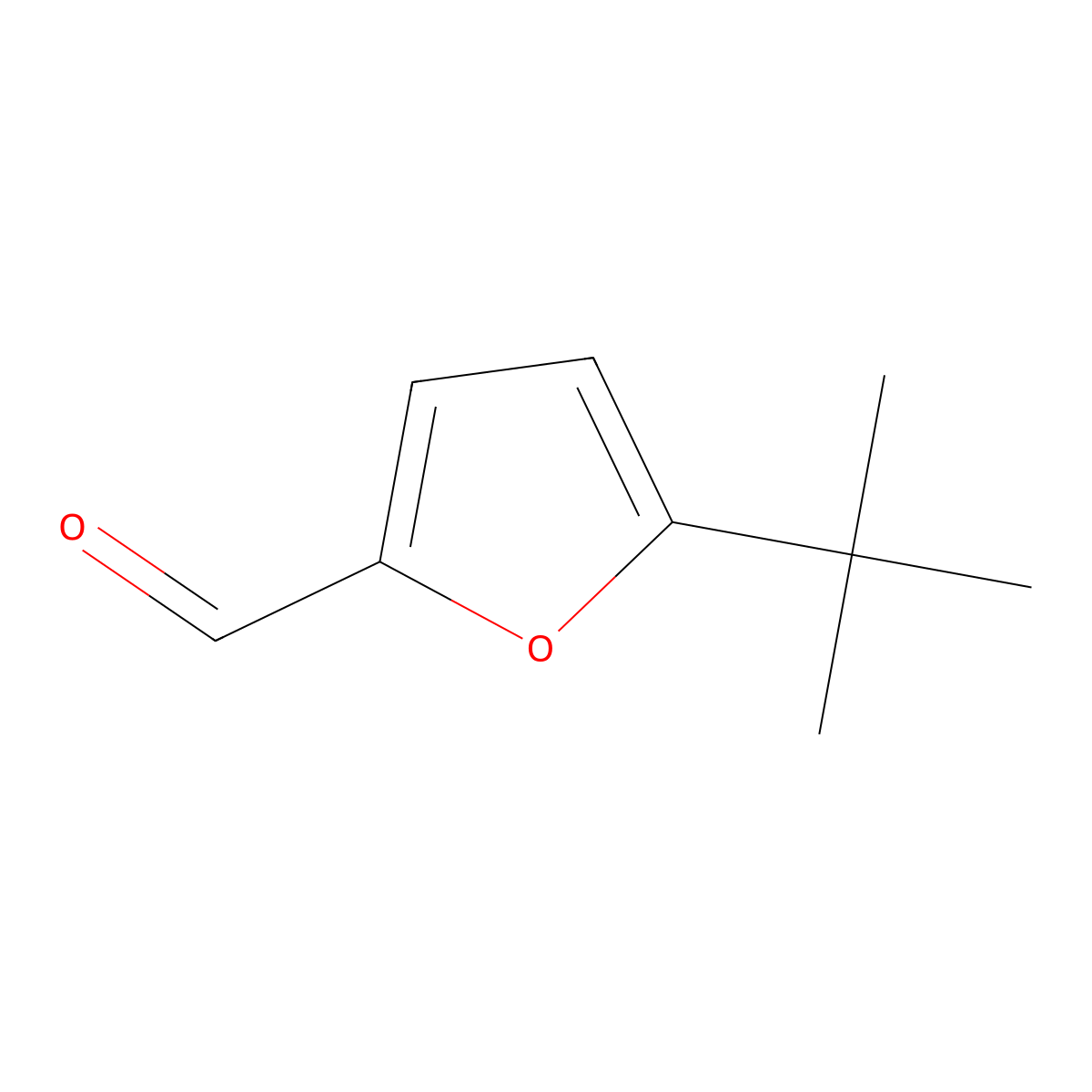 5-tert-Butylfuran-2-carbaldehyde molecular structure, CAS 64122-20-9