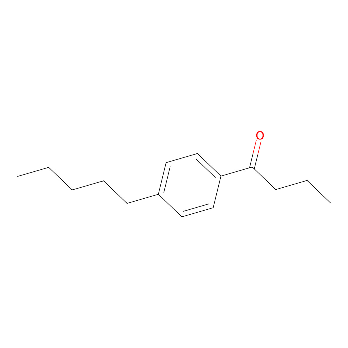 4'-Pentylbutyrophenone molecular structure, CAS 64128-25-2