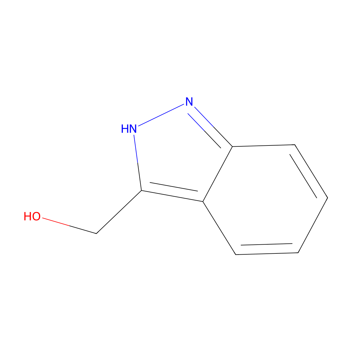 1H-Indazol-3-ylmethanol molecular structure, CAS 64132-13-4