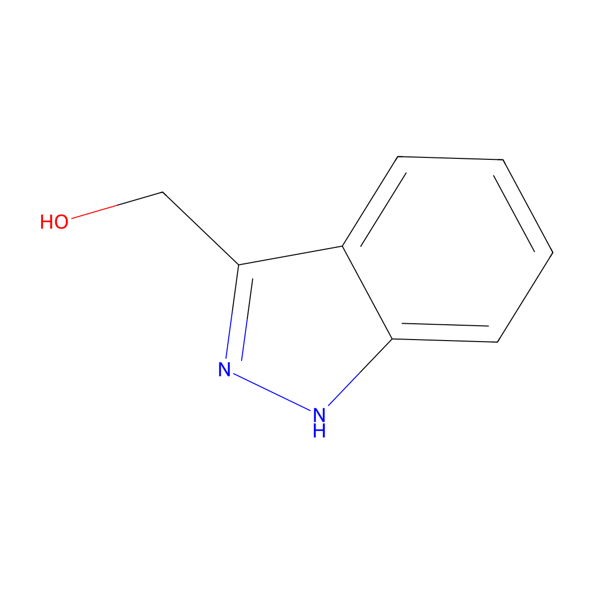 1H-Indazol-3-ylmethanol molecular structure, CAS 64132-13-4