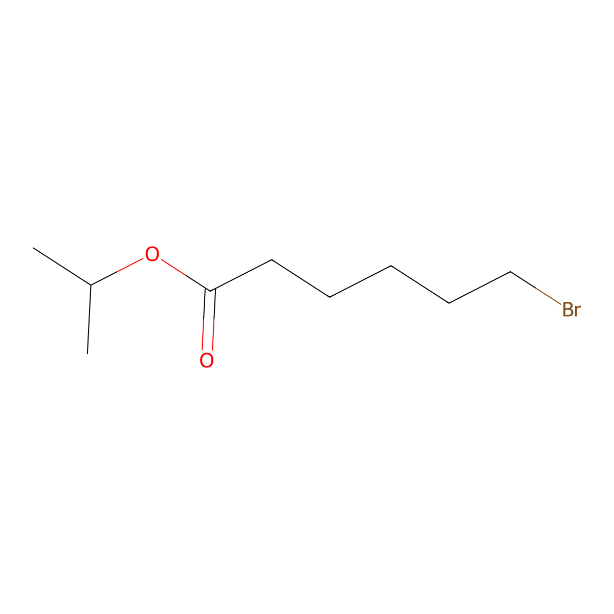 Isopropyl 6-bromohexanoate molecular structure, CAS 64135-07-5