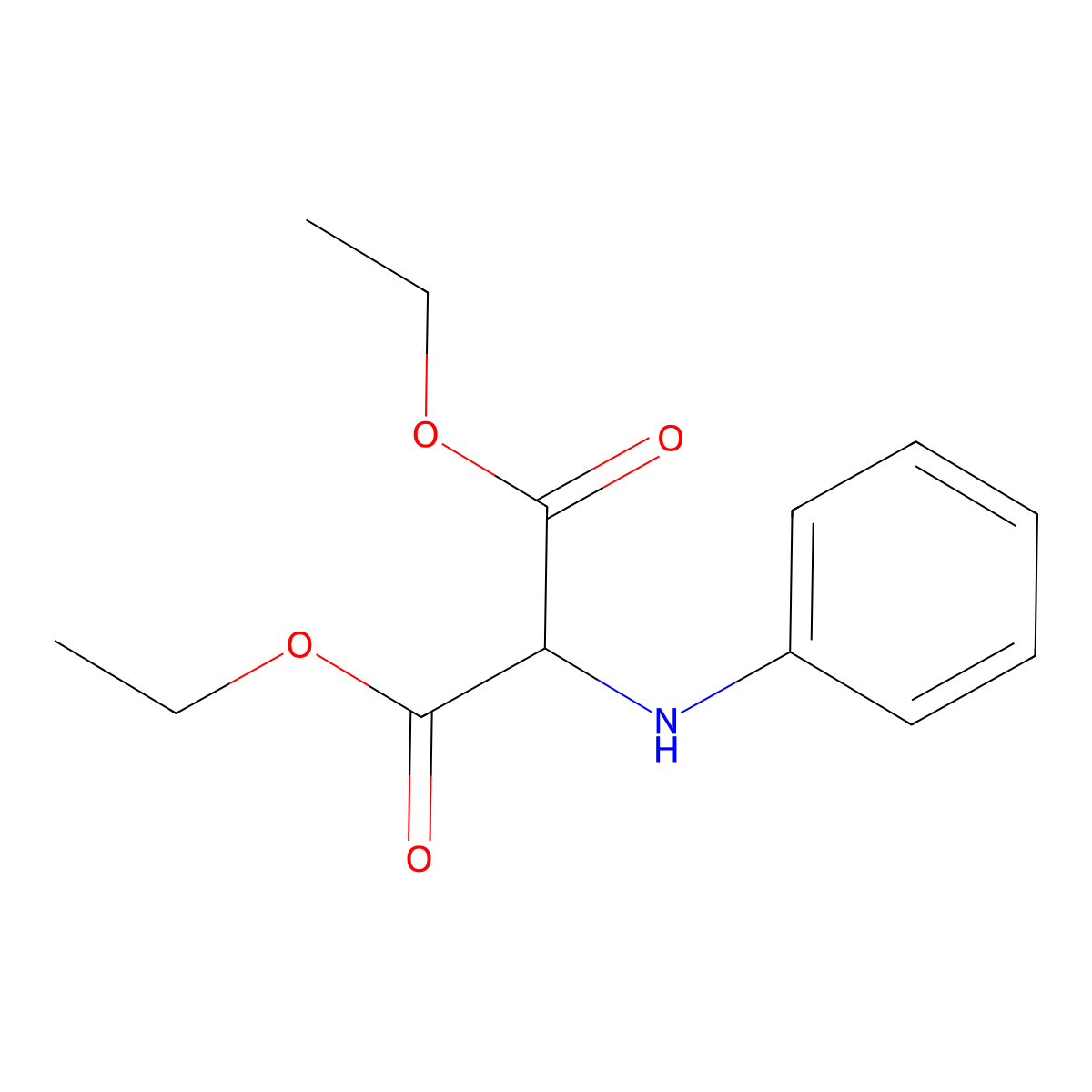 2-Phenylamino-malonic acid diethyl ester molecular structure, CAS 6414-58-0