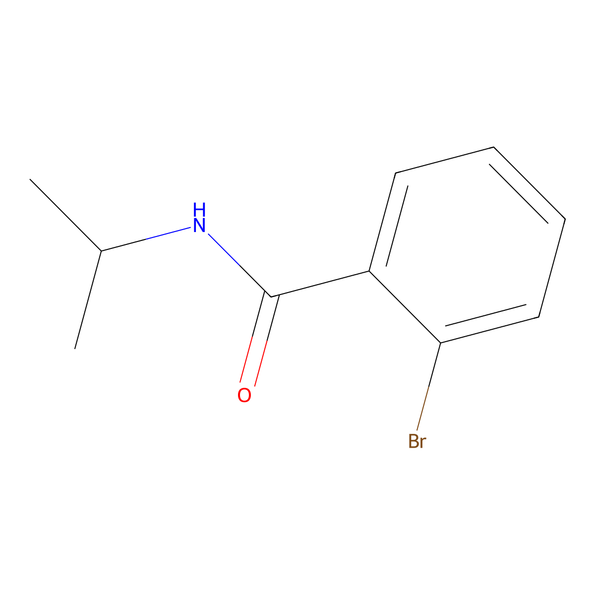 2-Bromo-N-isopropylbenzamide molecular structure, CAS 64141-90-8
