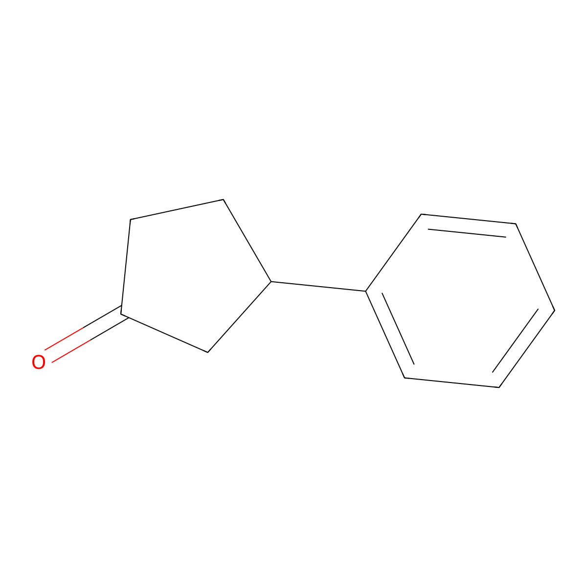 3-Phenylcyclopentan-1-one molecular structure, CAS 64145-51-3