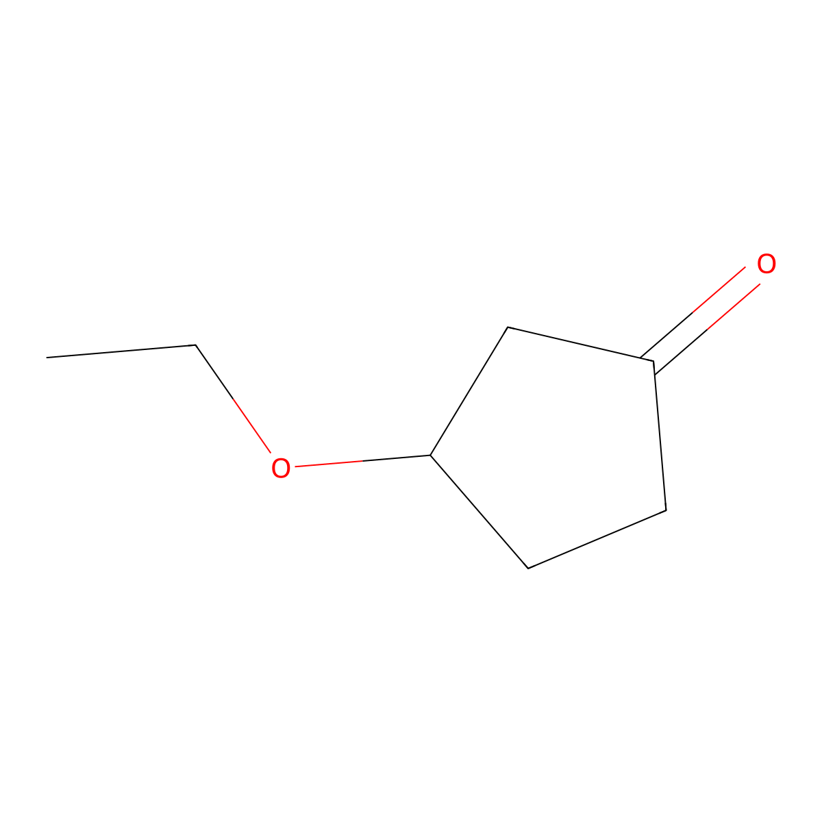 3-Ethoxycyclopentan-1-one molecular structure, CAS 64145-52-4