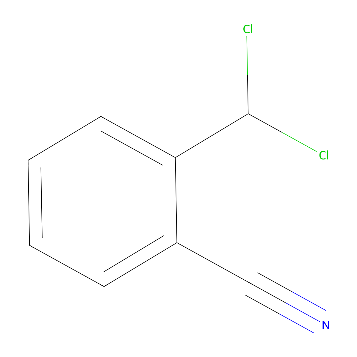 2-(Dichloromethyl)benzonitrile molecular structure, CAS 64148-19-2