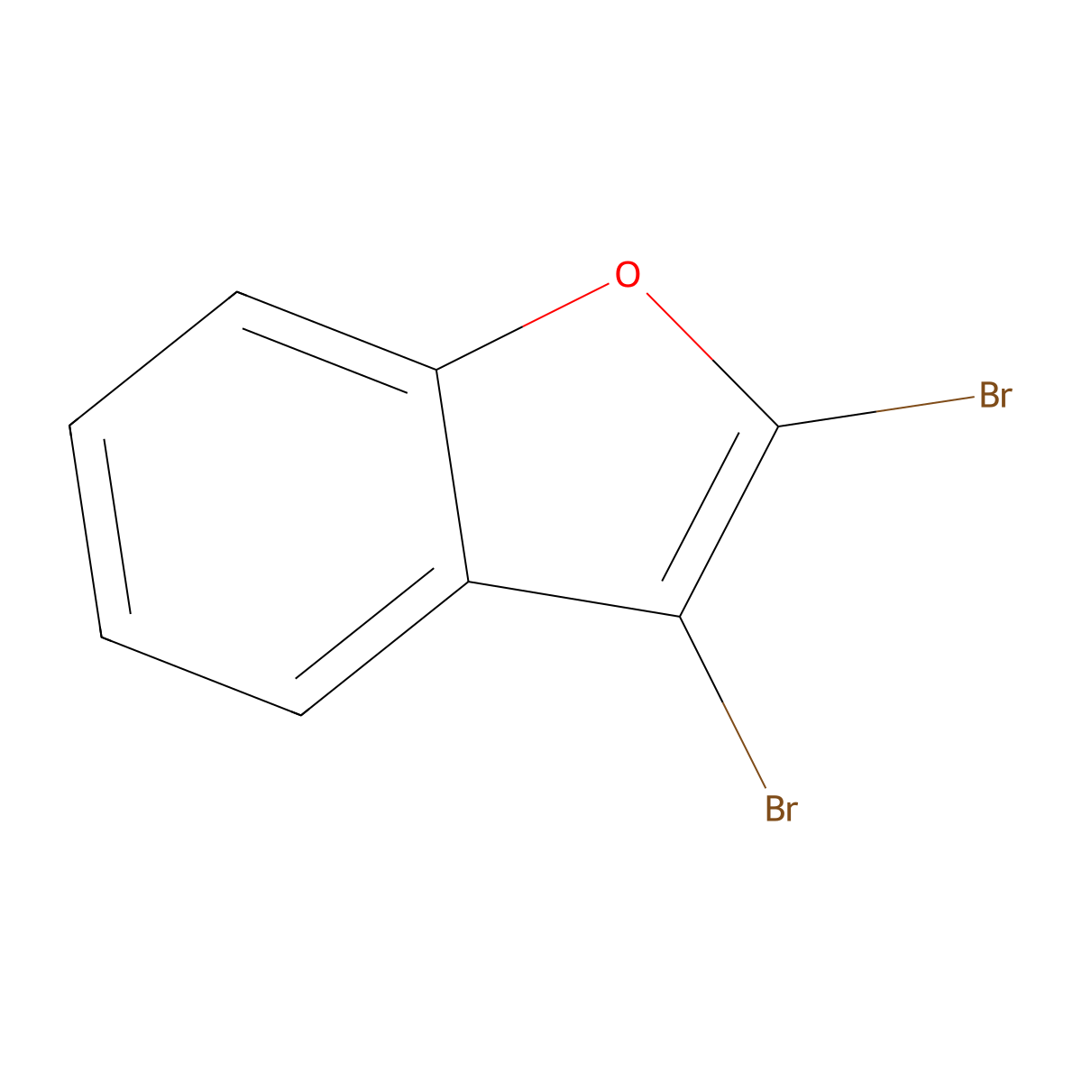 2,3-Dibromobenzofuran molecular structure, CAS 64150-61-4