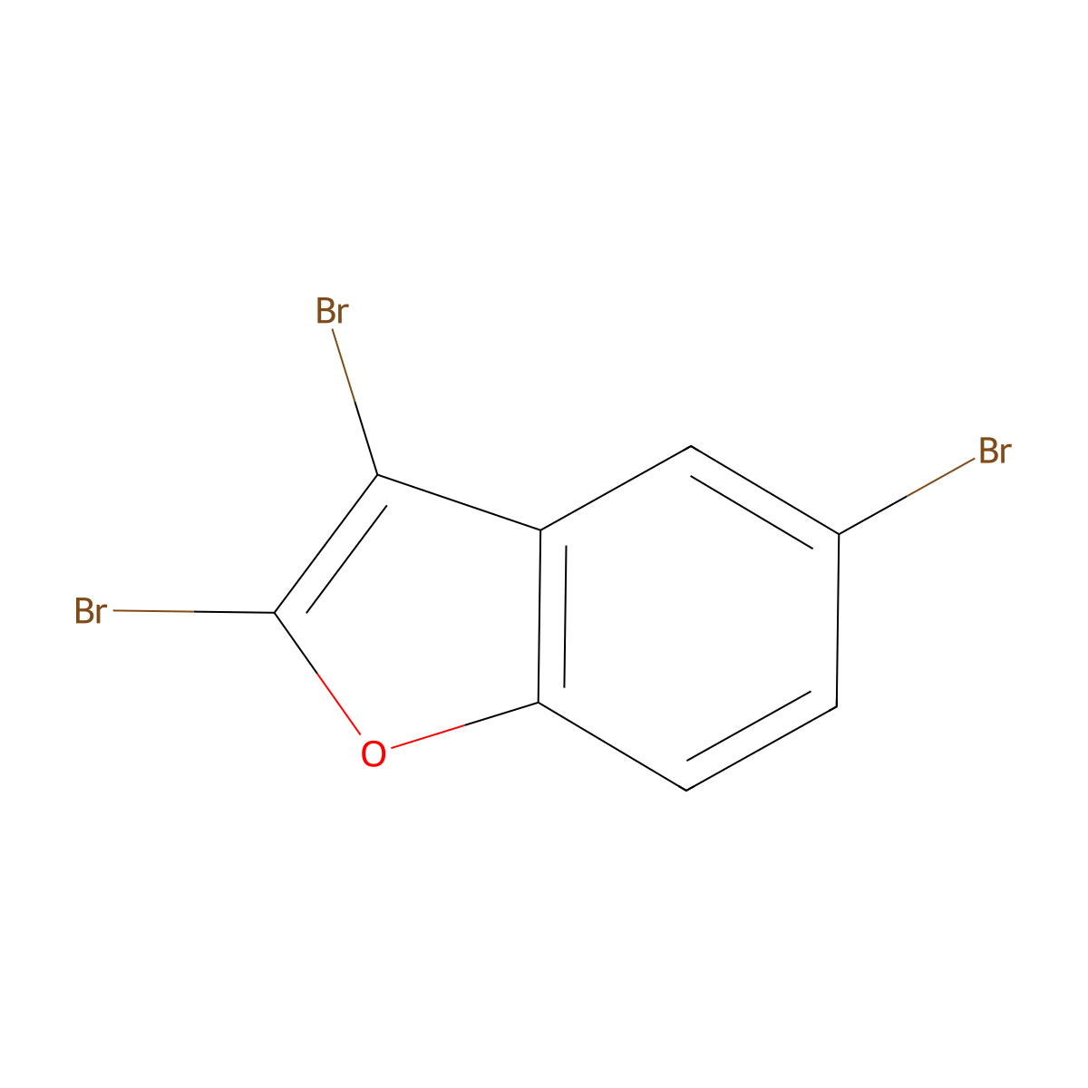 2,3,5-Tribromobenzofuran molecular structure, CAS 64150-67-0