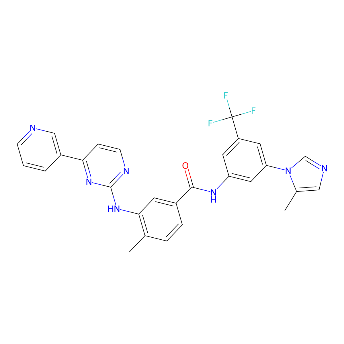 Nilotinib Regio Isomer molecular structure, CAS 641571-15-5