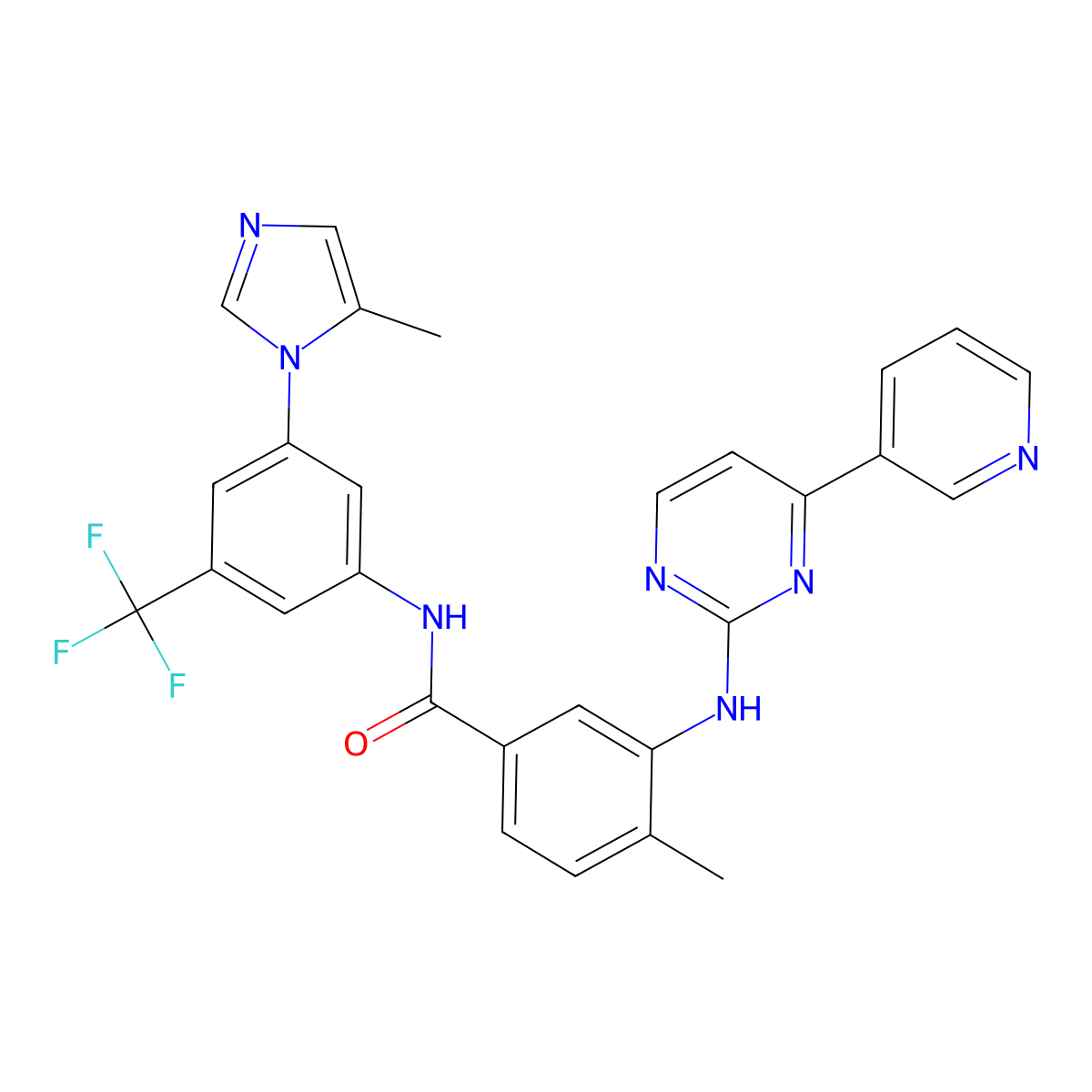 Nilotinib Regio Isomer molecular structure, CAS 641571-15-5