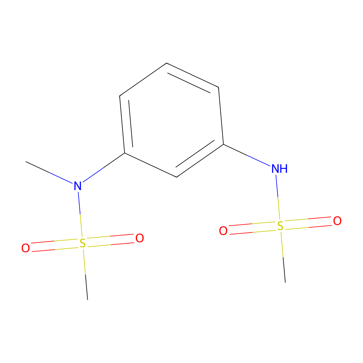 N-[3-[methyl(methylsulfonyl)amino]phenyl]methanesulfonamide molecular structure, CAS 641595-83-7