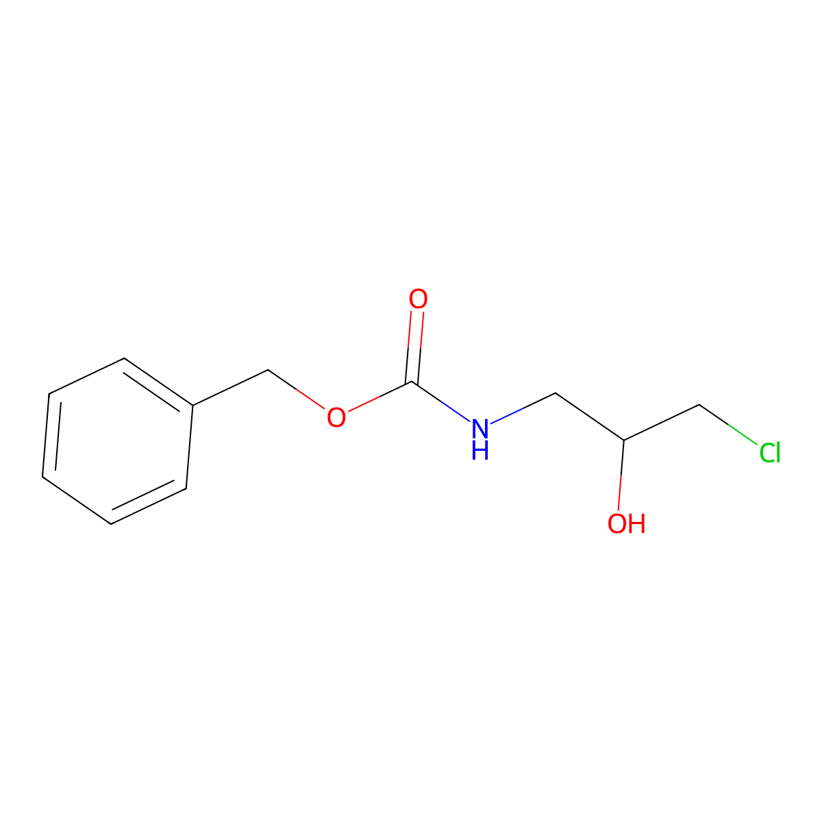 benzyl N-[(2S)-3-chloro-2-hydroxypropyl]carbamate molecular structure, CAS 641617-18-7