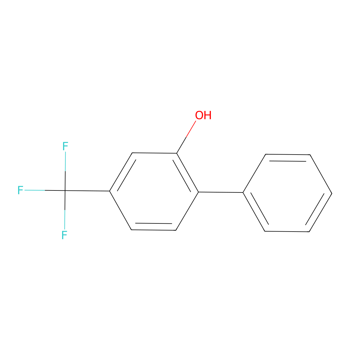 4-(Trifluoromethyl)biphenyl-2-ol molecular structure, CAS 641617-97-2