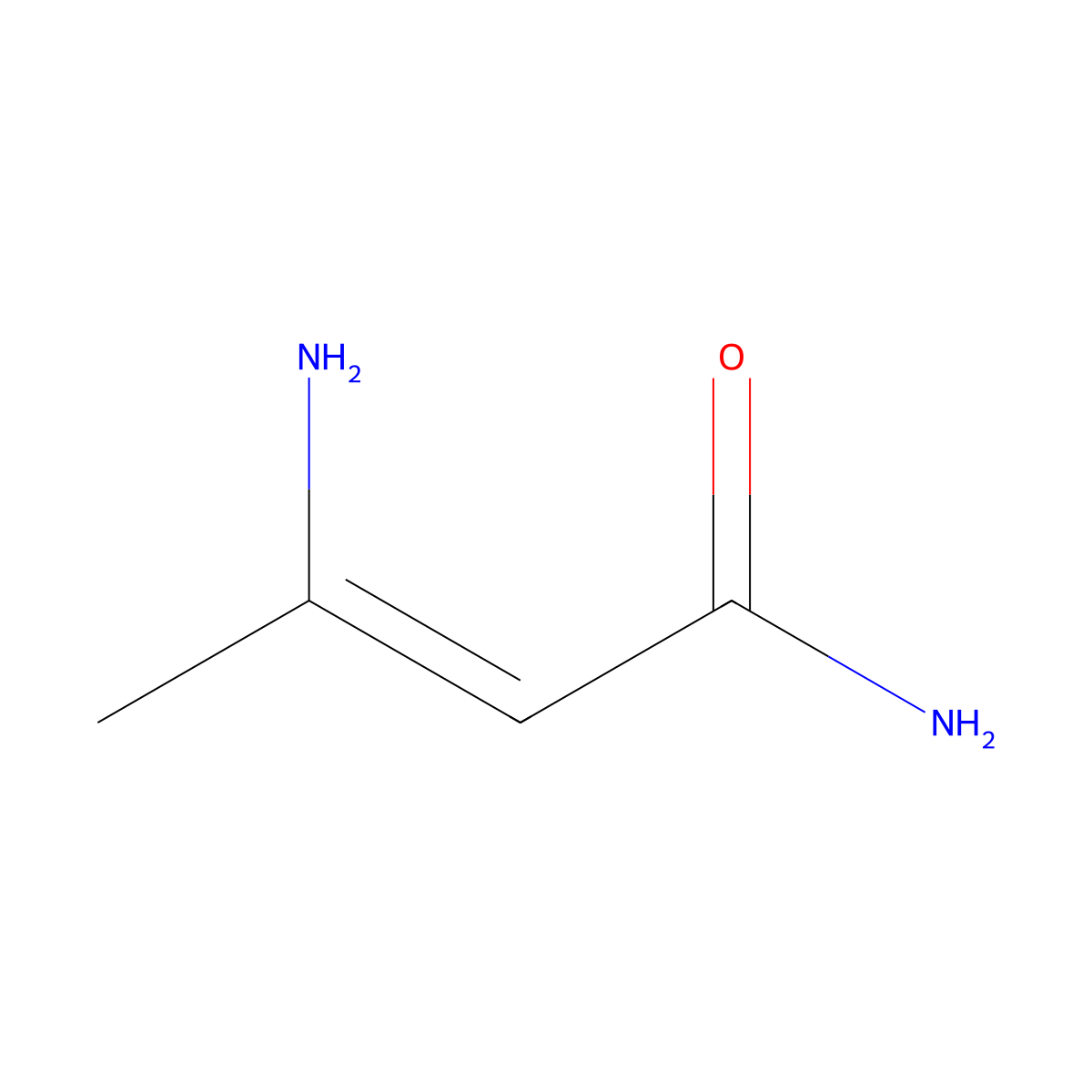 3-Aminobut-2-enamide molecular structure, CAS 64163-94-6