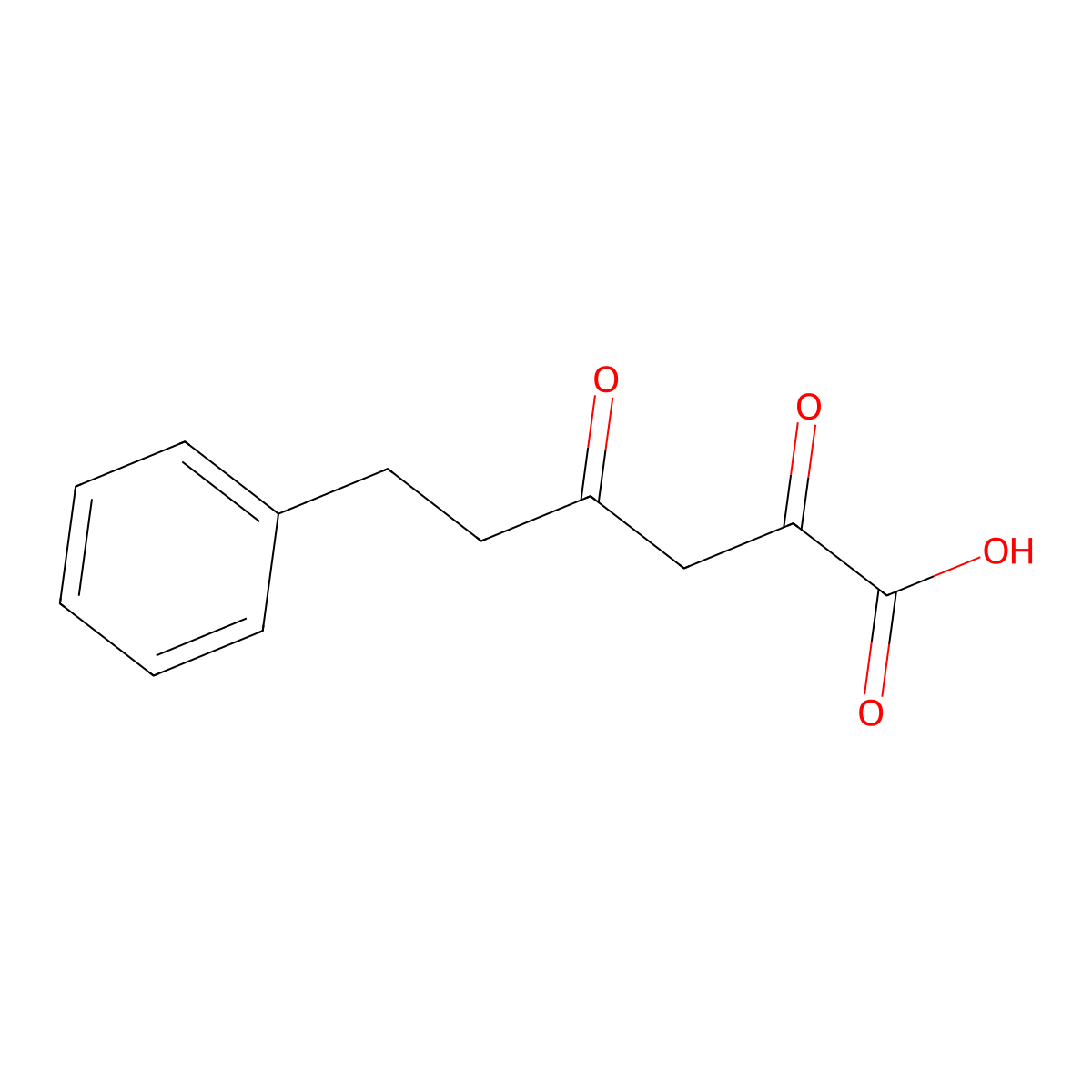 2,4-Dioxo-6-phenylhexanoic acid molecular structure, CAS 64165-16-8
