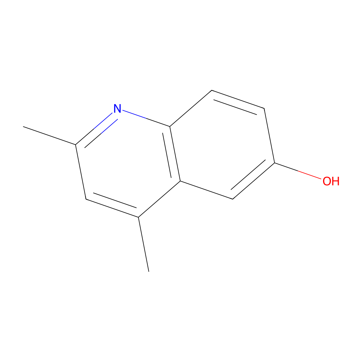 2,4-Dimethylquinolin-6-ol molecular structure, CAS 64165-34-0