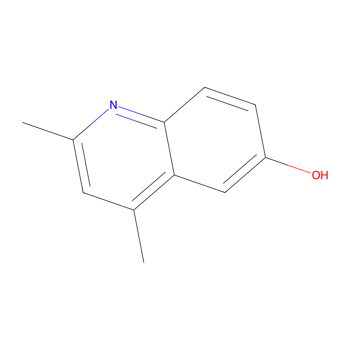 2,4-Dimethylquinolin-6-ol molecular structure, CAS 64165-34-0