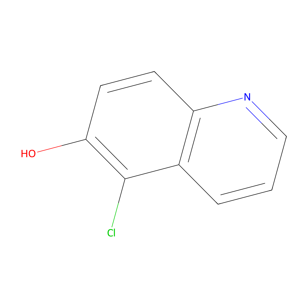 5-Chloroquinolin-6-ol molecular structure, CAS 64165-35-1