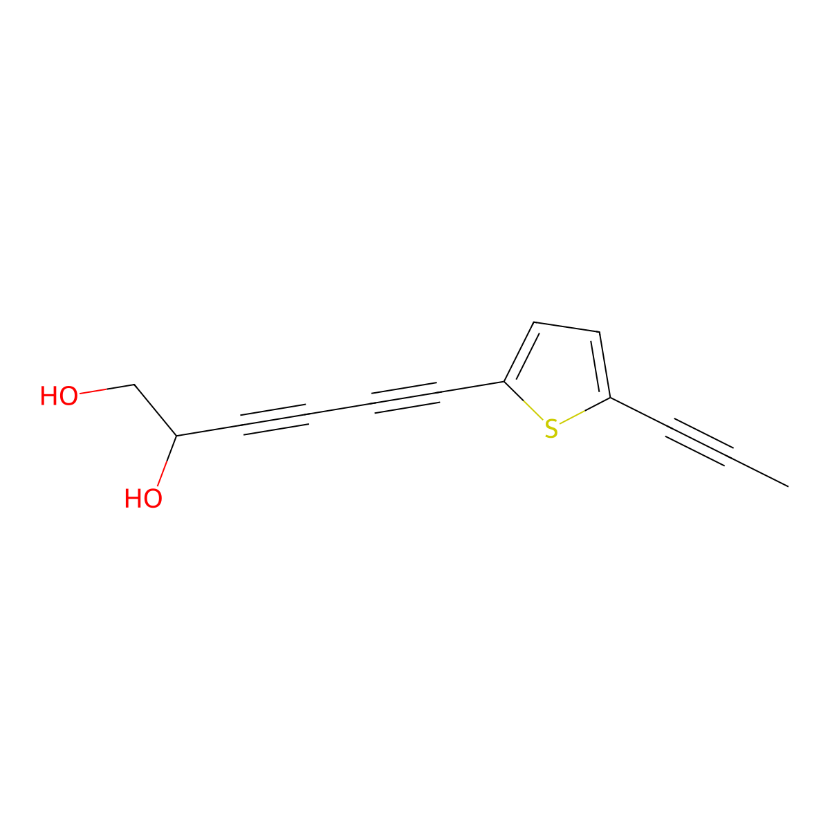 Echinoynethiophene A molecular structure, CAS 64165-98-6
