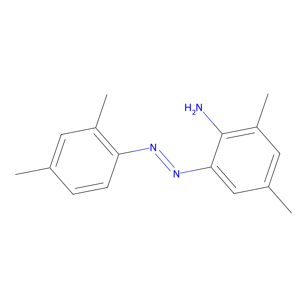 2-[2-(2,4-Dimethylphenyl)diazenyl]-4,6-dimethylbenzenamine molecular structure, CAS 6417-44-3