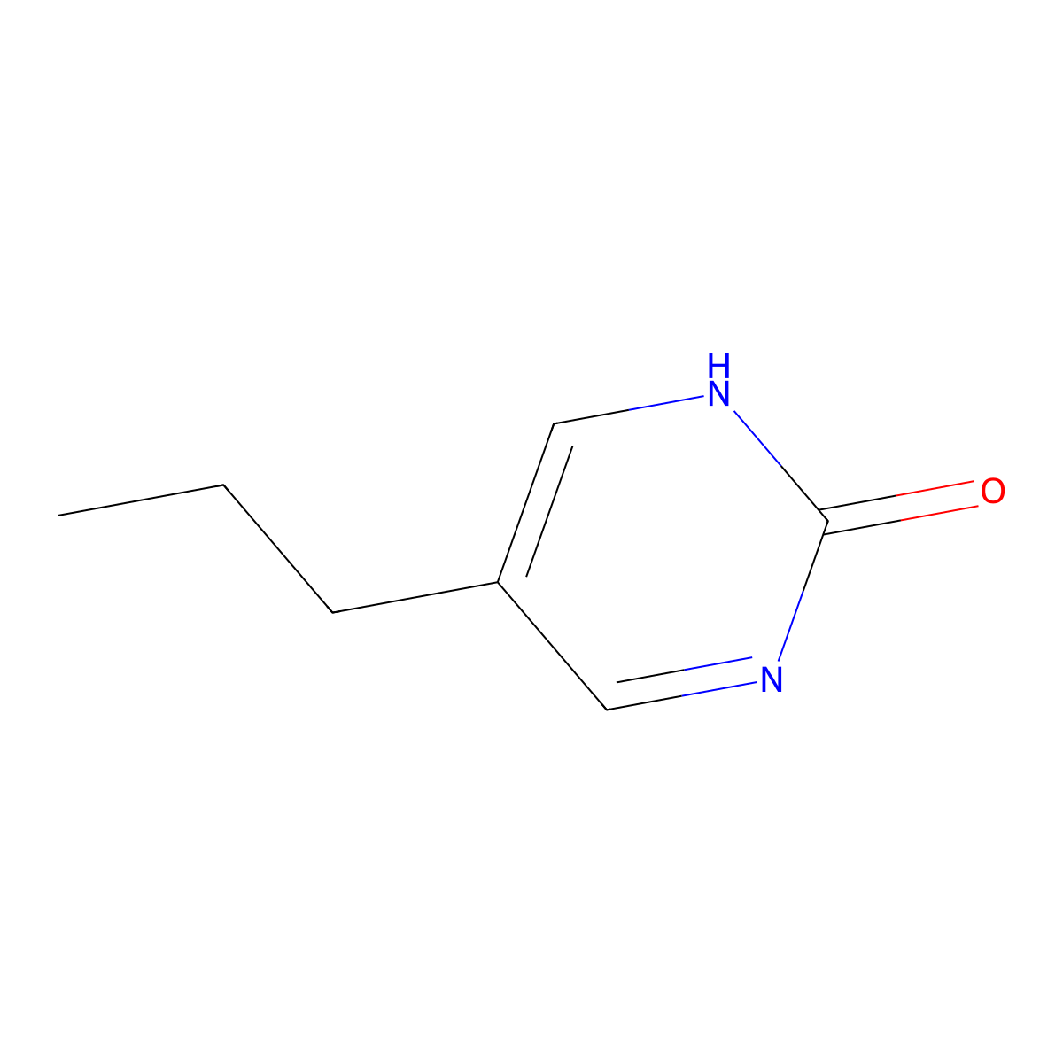 5-Propyl-2(1H)-pyrimidinone molecular structure, CAS 64171-57-9