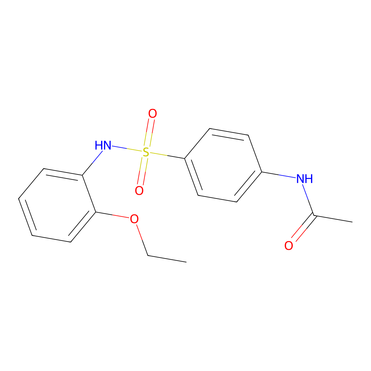 N-[4-[(2-ethoxyphenyl)sulfamoyl]phenyl]acetamide molecular structure, CAS 64173-24-6