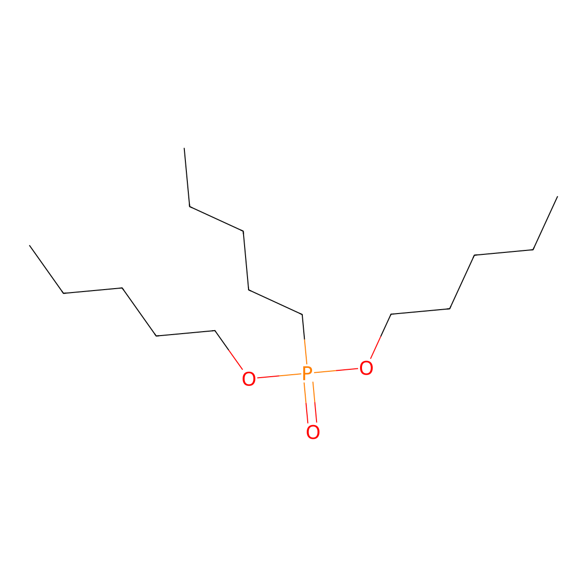 Diamyl amylphosphonate molecular structure, CAS 6418-56-0