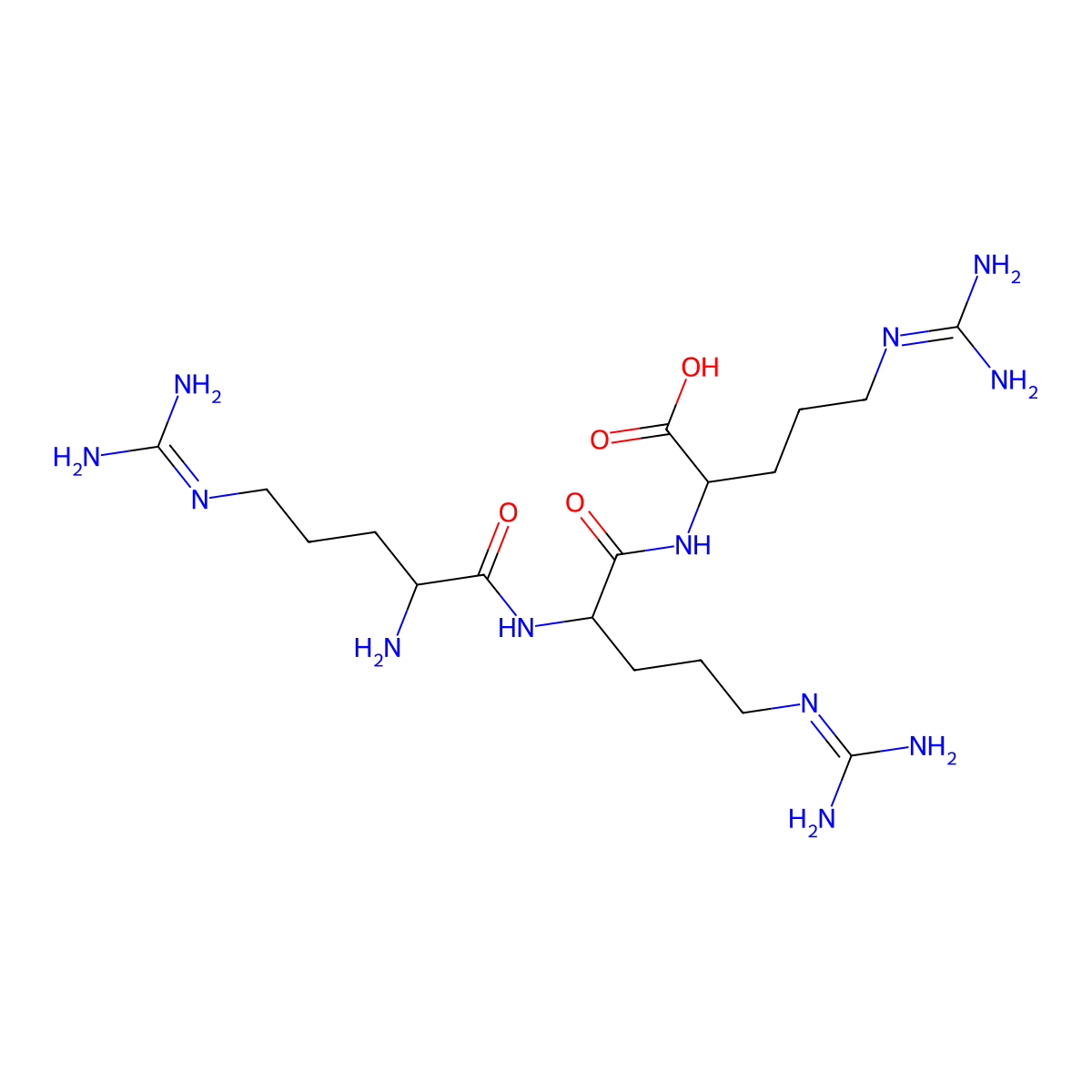 Arg-Arg-Arg molecular structure, CAS 6418-87-7