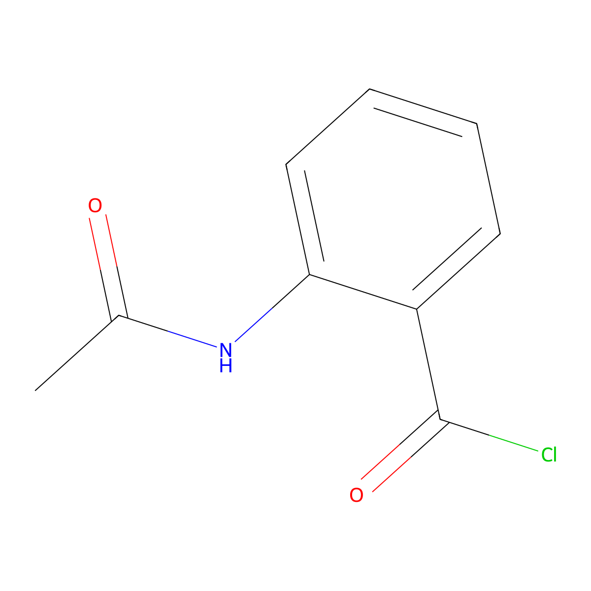 2-Acetamidobenzoyl chloride molecular structure, CAS 64180-31-0