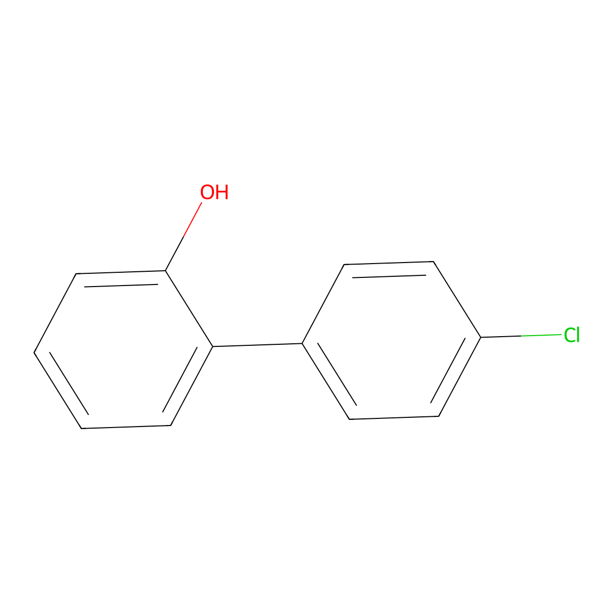 (1,1'-Biphenyl)-2-ol, 4'-chloro- molecular structure, CAS 64181-76-6
