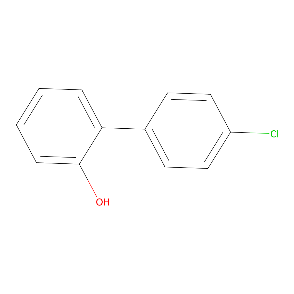 (1,1'-Biphenyl)-2-ol, 4'-chloro- molecular structure, CAS 64181-76-6