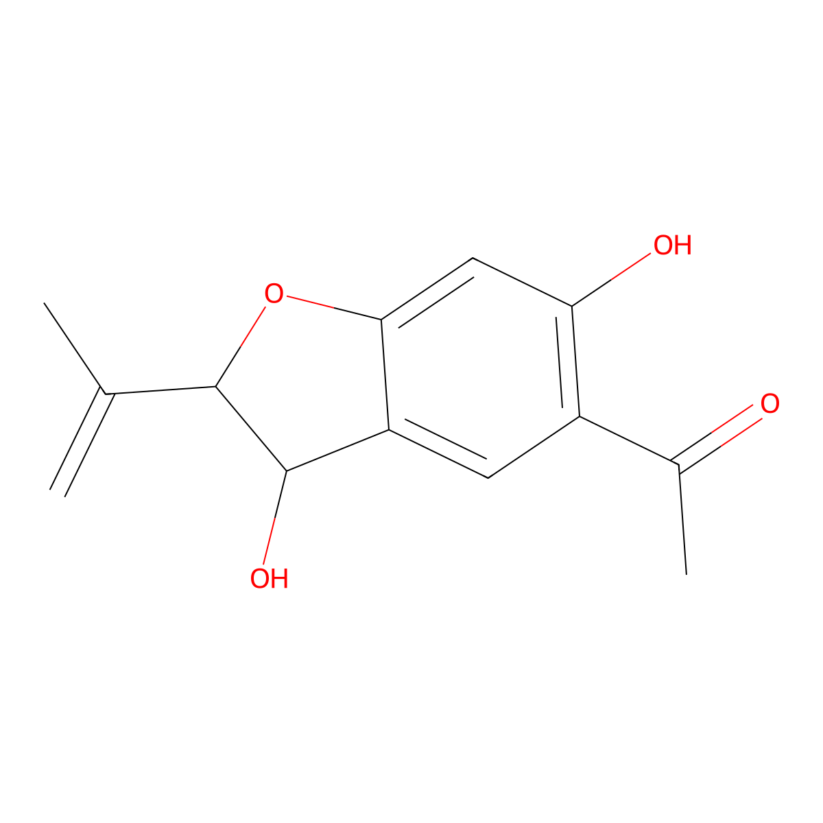 trans-2,3-Dihydro-3-hydroxyeuparin molecular structure, CAS 64185-57-5