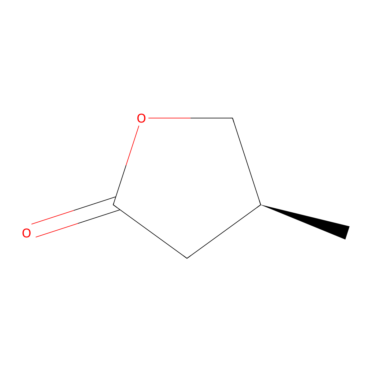 (4S)-Dihydro-4-methyl-2(3H)-furanone molecular structure, CAS 64190-48-3