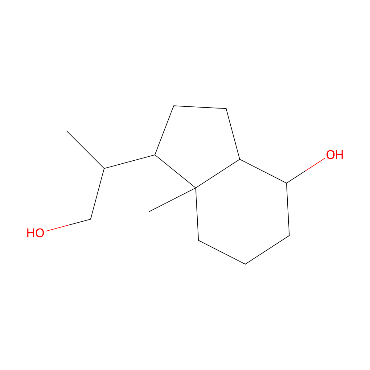 (7aR)-1-[(2S)-1-hydroxypropan-2-yl]-7a-methyl-octahydro-1H-inden-4-ol molecular structure, CAS 64190-52-9