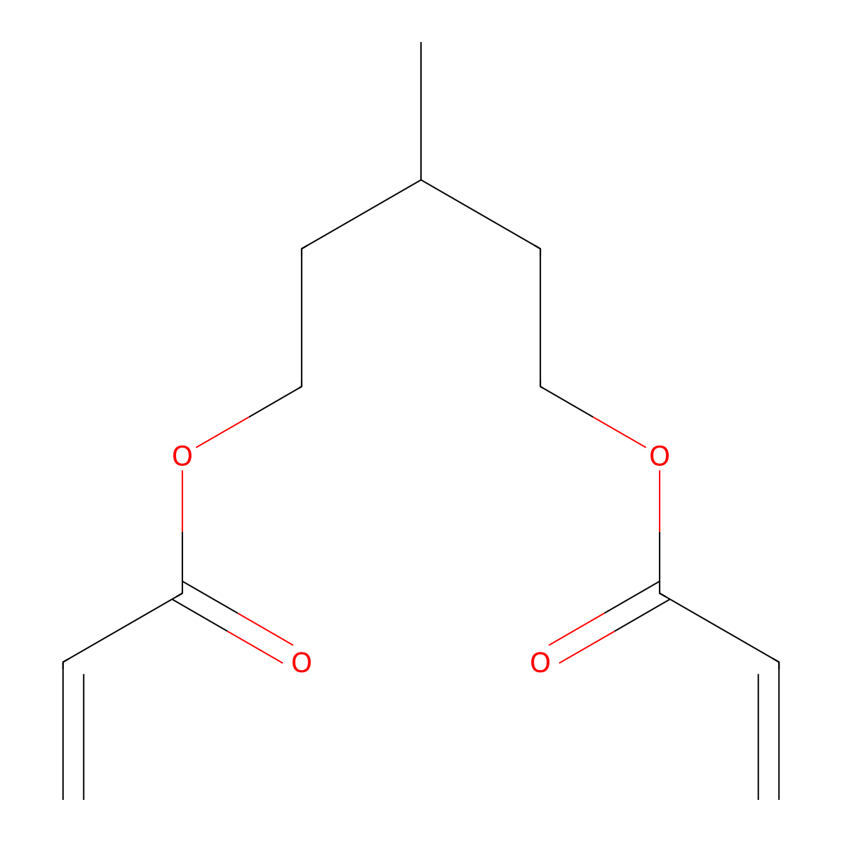 3-Methyl-1,5-pentanediyl diacrylate molecular structure, CAS 64194-22-5