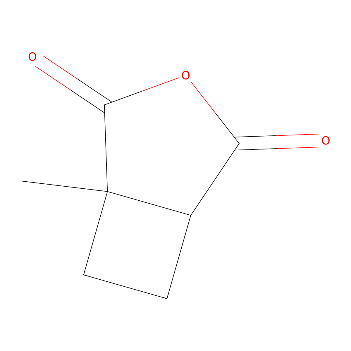 1-Methyl-3-oxabicyclo(3.2.0)heptane-2,4-dione molecular structure, CAS 64197-91-7