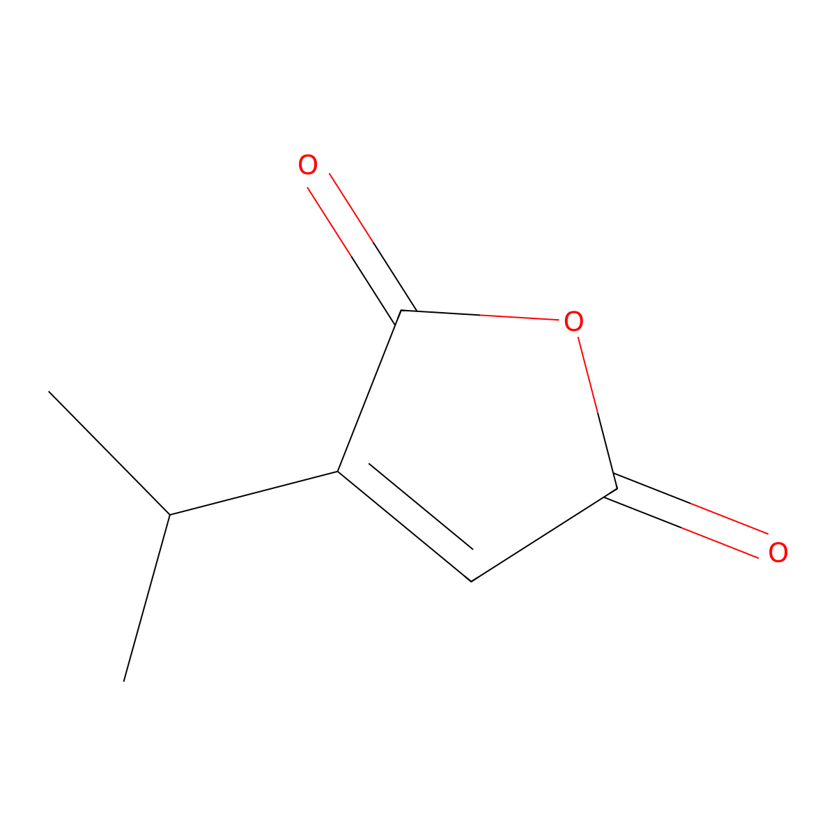 2,5-Furandione, 3-(1-methylethyl)- molecular structure, CAS 64198-15-8