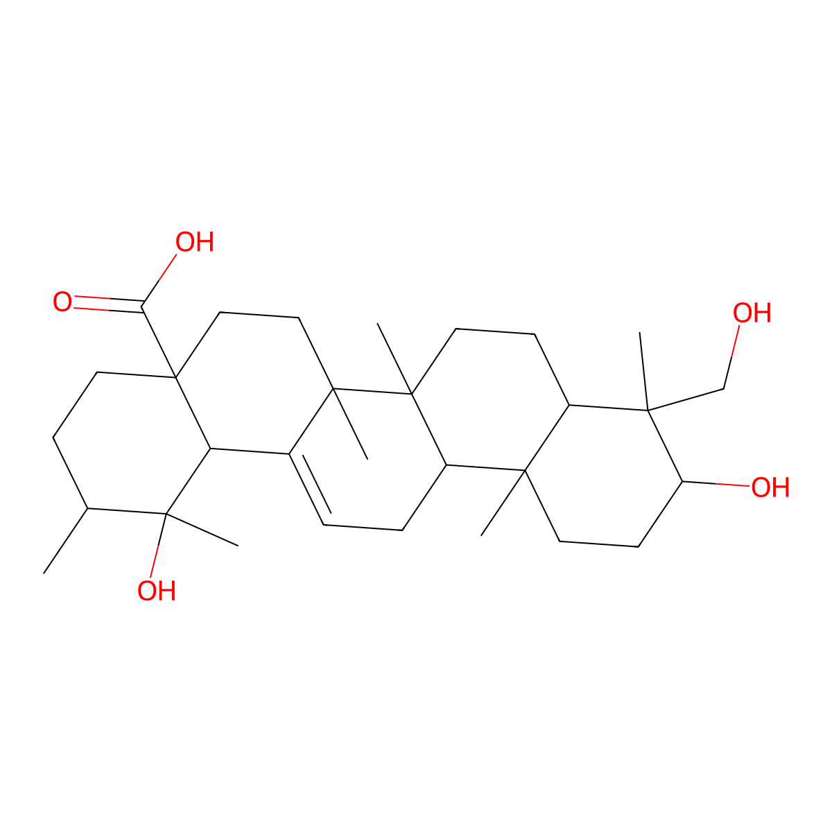 Barbinervic Acid molecular structure, CAS 64199-78-6