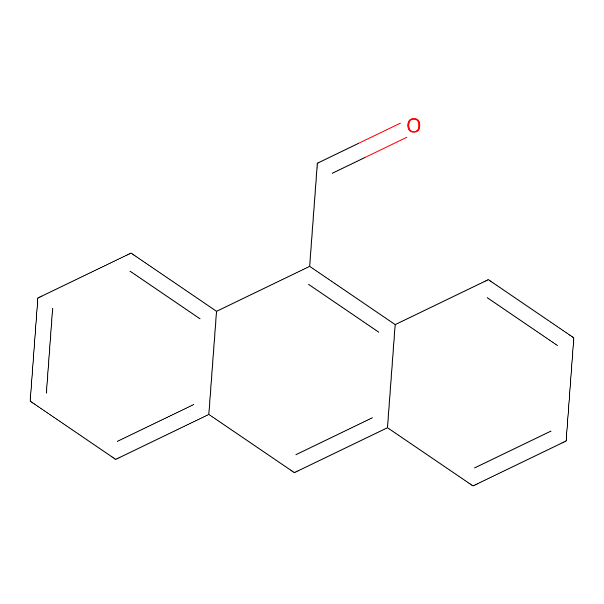 9-Anthracenecarboxaldehyde molecular structure, CAS 642-31-9