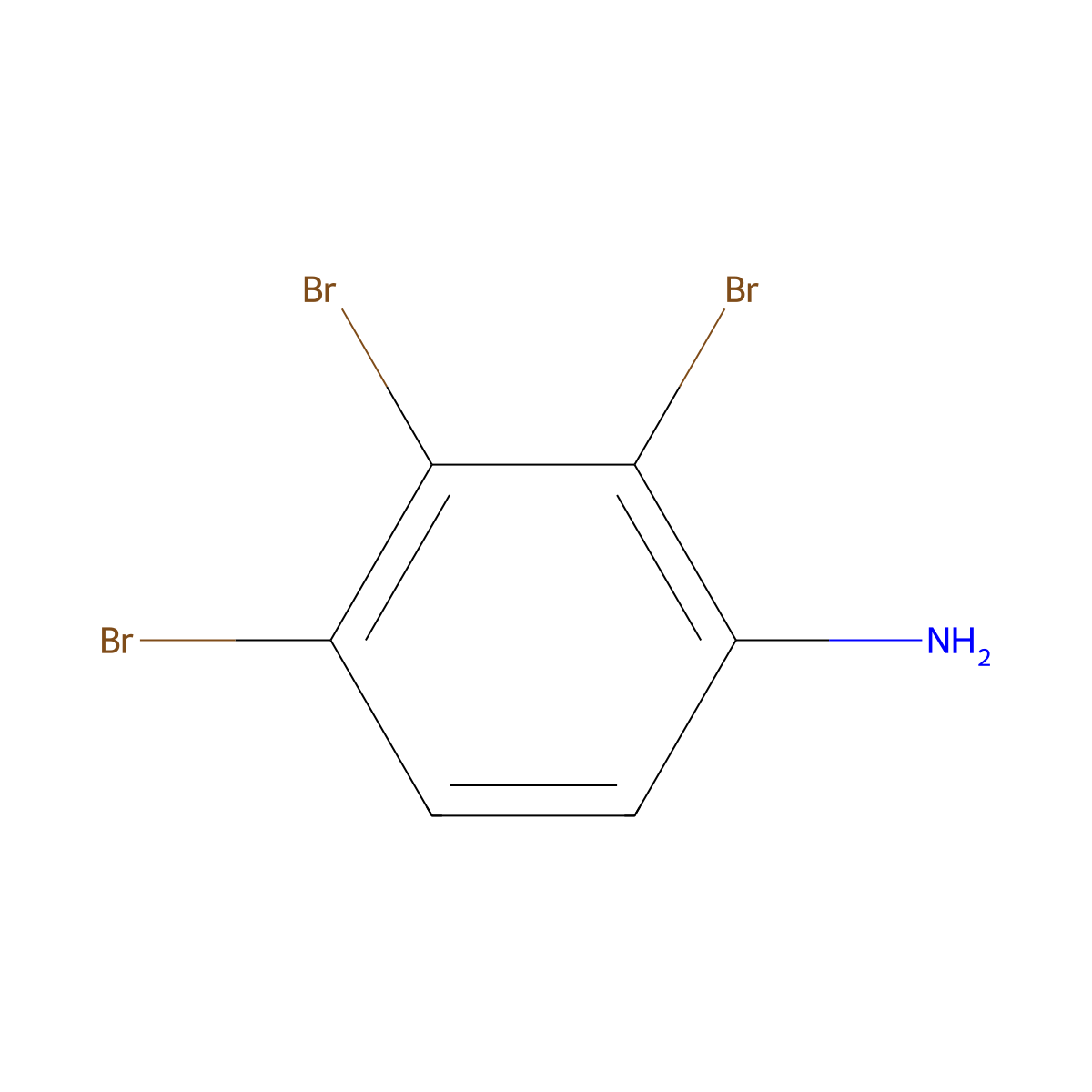 2,3,4-Tribromoaniline molecular structure, CAS 642-95-5