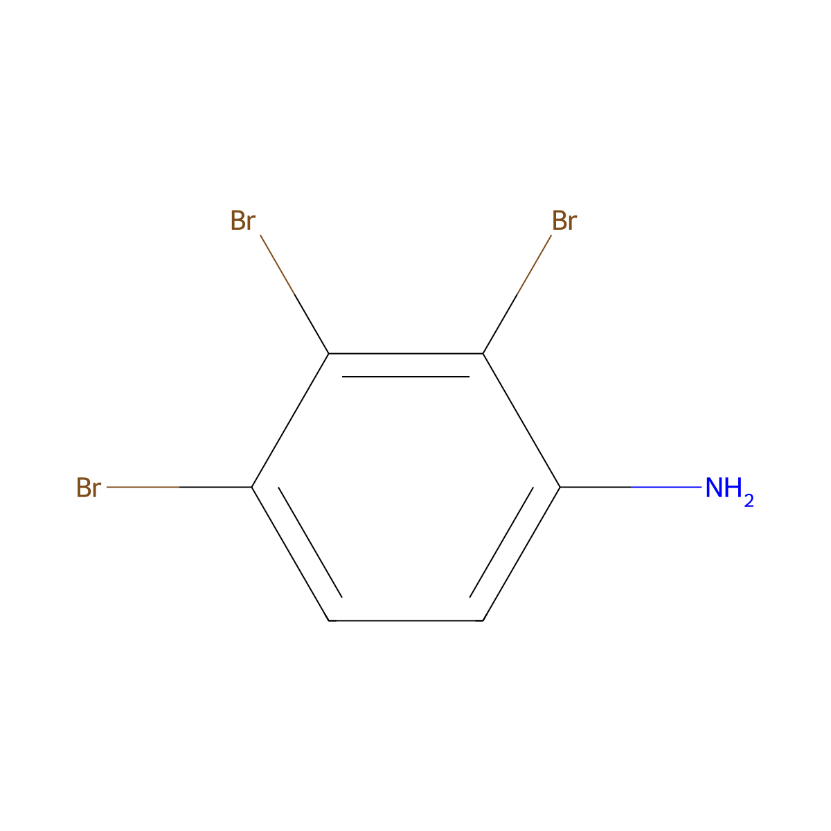 2,3,4-Tribromoaniline molecular structure, CAS 642-95-5