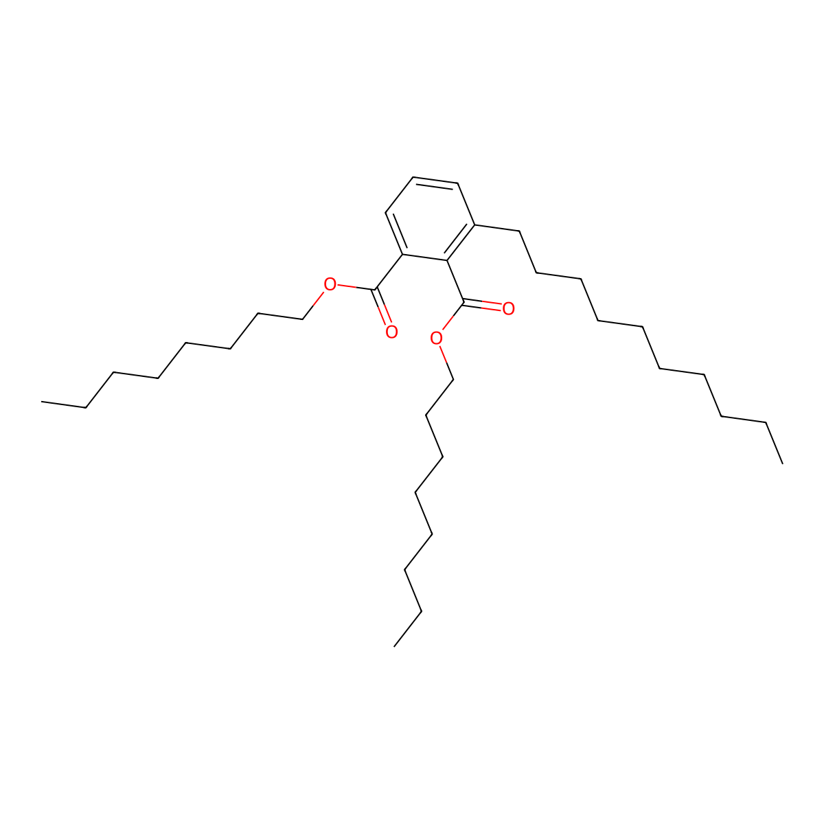1,2-Benzenedicarboxylic acid, decyl-, dioctyl ester molecular structure, CAS 64201-61-2