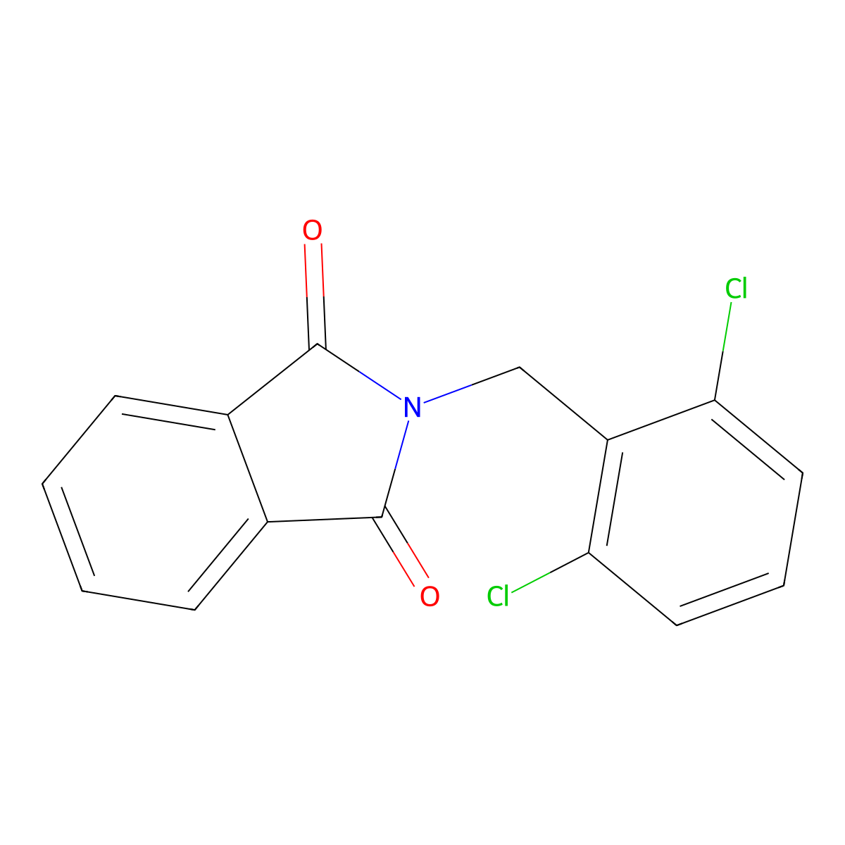2-(2,6-dichlorobenzyl)-1H-isoindole-1,3(2H)-dione molecular structure, CAS 64204-46-2
