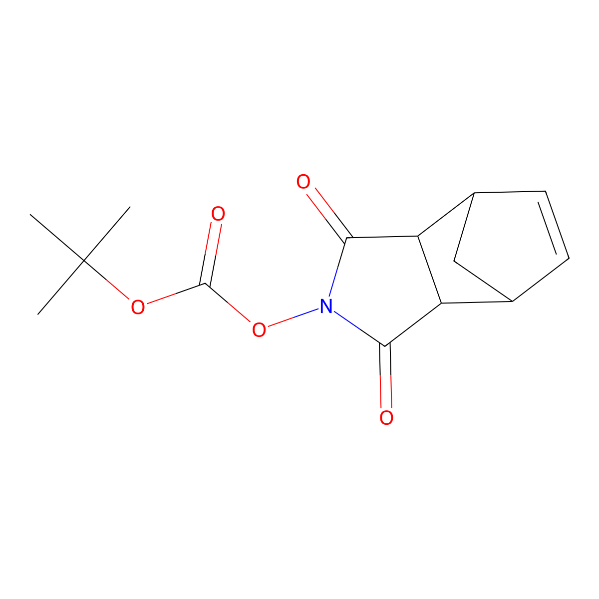 tert-Butyl (1,3-dioxo-3a,4,7,7a-tetrahydro-1H-4,7-methanoisoindol-2(3H)-yl) carbonate molecular structure, CAS 64205-15-8