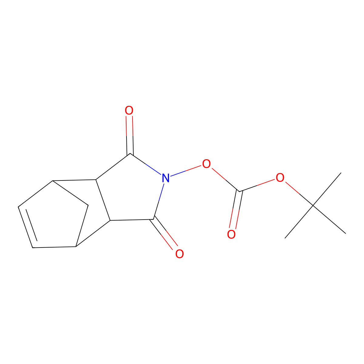 tert-Butyl (1,3-dioxo-3a,4,7,7a-tetrahydro-1H-4,7-methanoisoindol-2(3H)-yl) carbonate molecular structure, CAS 64205-15-8