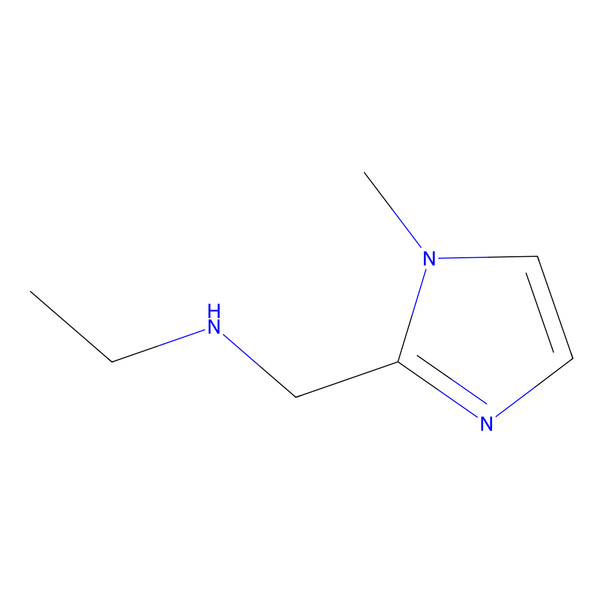 n-[(1-Methyl-1h-imidazol-2-yl)methyl]ethanamine molecular structure, CAS 642075-18-1