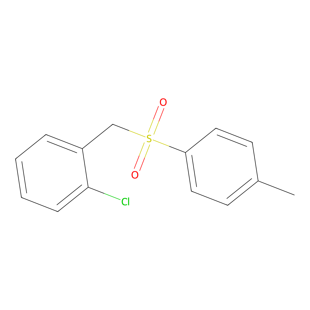 1-Chloro-2-{[(4-methylphenyl)sulfonyl]methyl}benzene molecular structure, CAS 642075-97-6
